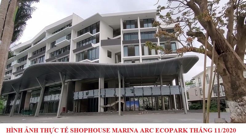 Hình ảnh thực tế 2 nhà phố Marina Arc Ecopark tháng 11/2020