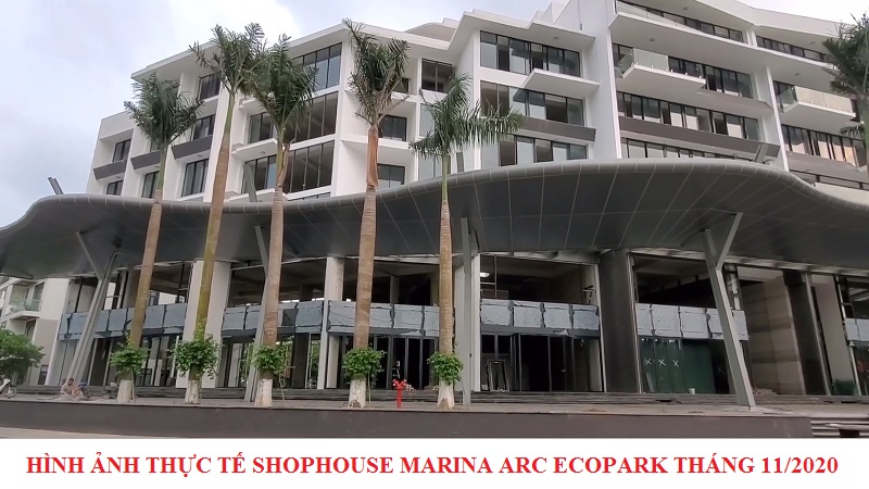 Hình ảnh thực tế nhà phố Marina Arc Ecopark tháng 11/2020