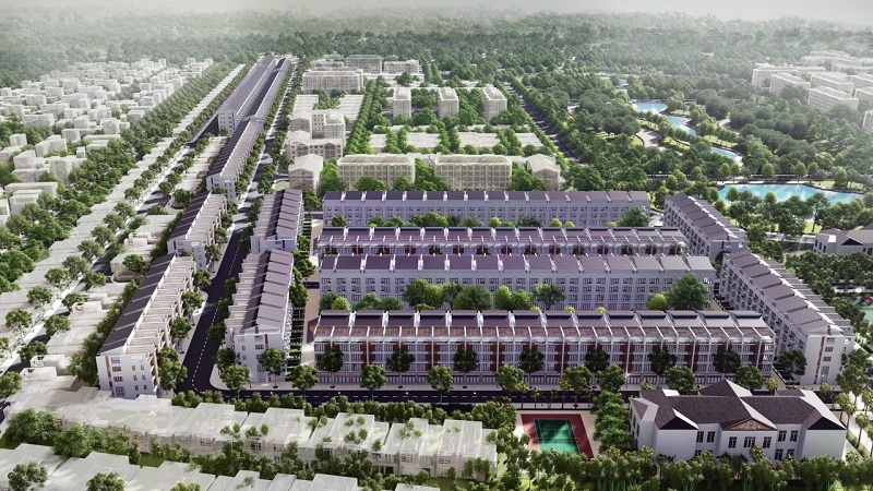 Phối cảnh 4 đất đấu giá Đông Phong - Yên Phong - Bắc Ninh Văn Phú Invest