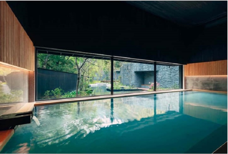 Bể bơi khoáng nóng dự án Apec Kim Bôi - Hòa Bình Mandala Hot Spring Retreat