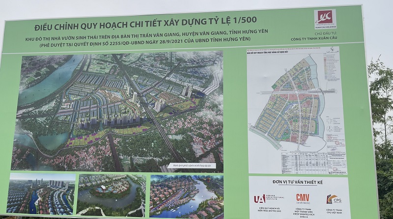 Quy hoạch khu đô thị Xuân Cầu - Văn Giang