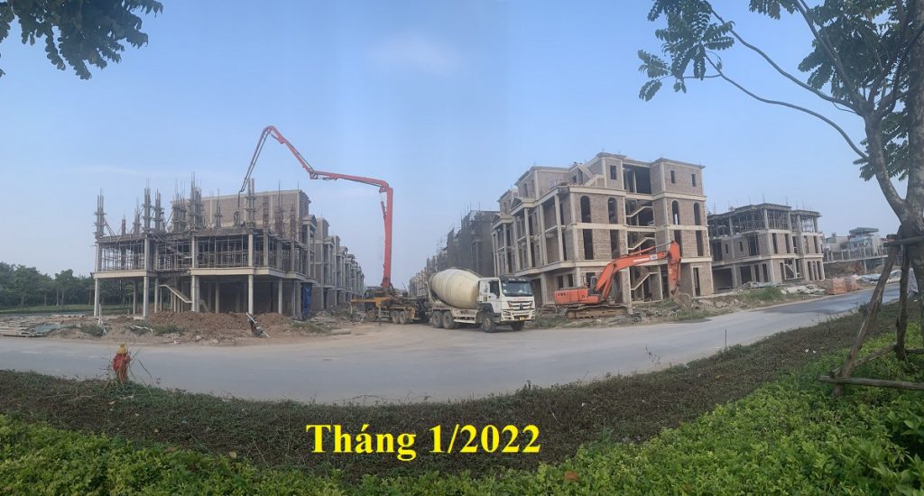 Tiến độ công trường dự án Himlam Vĩnh Tuy tháng 1/2022