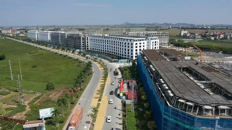Flycam thực tế tiến độ Shophouse Cát Tường Smart City Yên Phong Bắc Ninh 2022