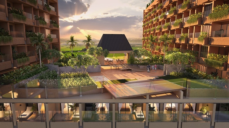 Không gian xanh dự án Apec Mandala Sky Villas Kim Bôi - Hòa Bình