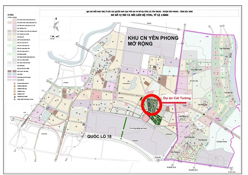 Quy hoạch khu nhà ở công nhân KCN Yên Phong - Bắc Ninh