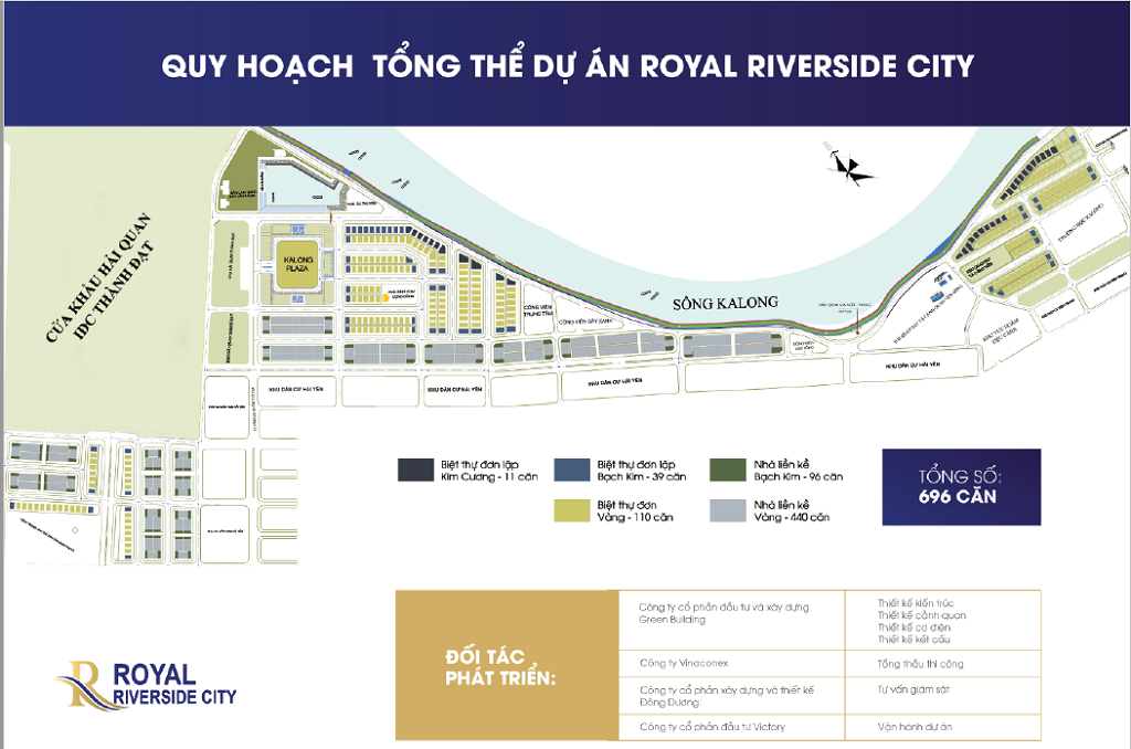 Quy hoạch tổng thể Royal Riverside City Ka Long - Móng Cái