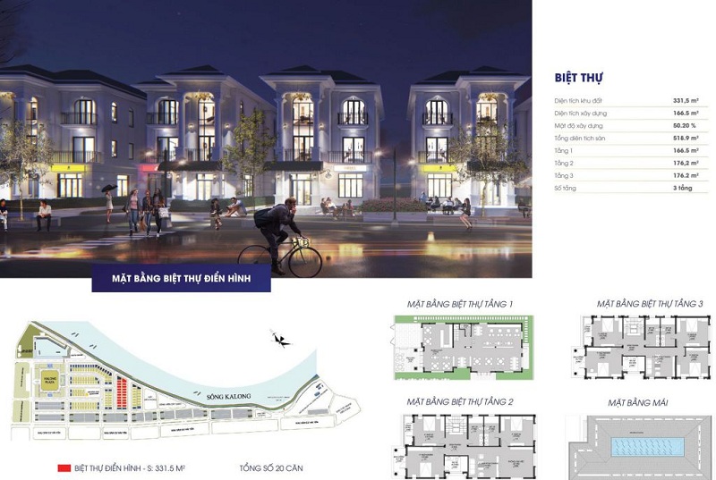 Thiết kế chi tiết biệt thự Royal Riverside City Ka Long - Móng Cái