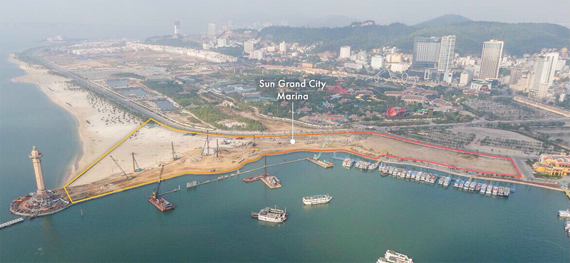 Flycam ảnh thực tế dự án Sun Marina Plaza Hạ Long