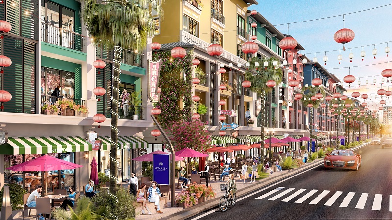 Phối cảnh 2 Shoptel dự án Sonasea Harbor City Vân Đồn - CEO Group