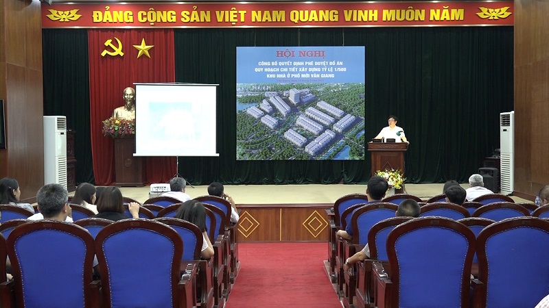 Hội nghị công bố quyết định phê duyệt 1/500 dự án Khu nhà ở Phố Mới Văn Giang