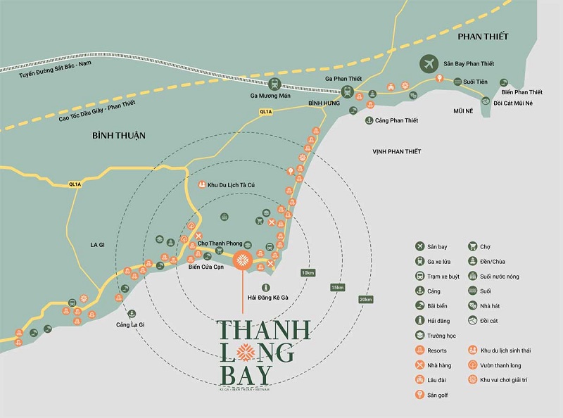 Kết nối dự án Thanh Long Bay - Kê Gà - Bình Thuận