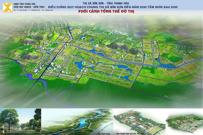 Phối cảnh quy hoạch dự án TNR Stars Cổ Đam - Bỉm Sơn - Thanh Hóa