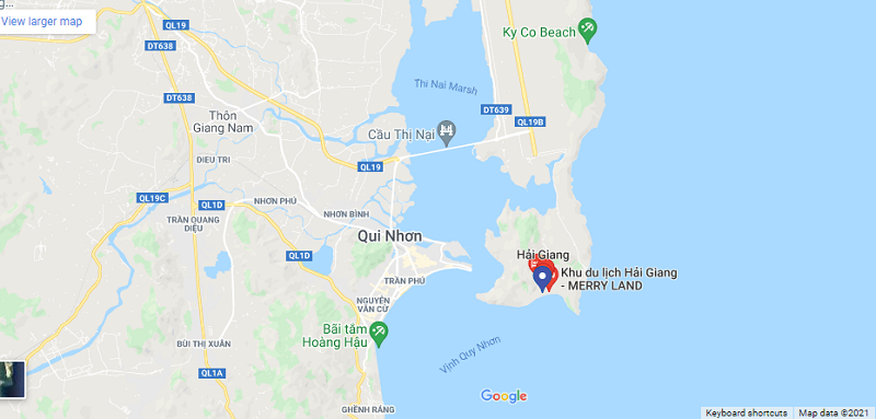 Vị trí dự án Hải Giang Merry Land Quy Nhơn - Hưng Thịnh Corp