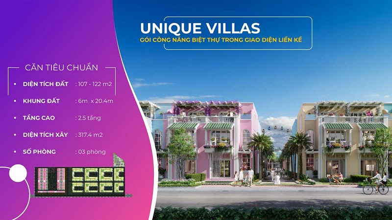 Biệt thự Unique Villas dự án ParaSol KN Paradise Cam Ranh Khánh Hòa