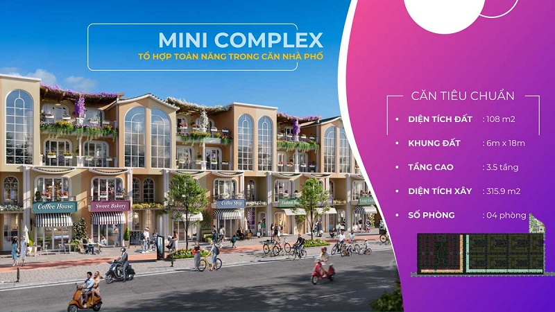 Nhà phố liền kề Mini Complex dự án ParaSol KN Paradise Cam Ranh Khánh Hòa
