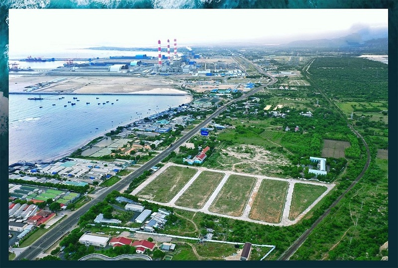 Flycam thực tế 1 dự án đất nền Seaport Vĩnh Tân - Bình Thuận
