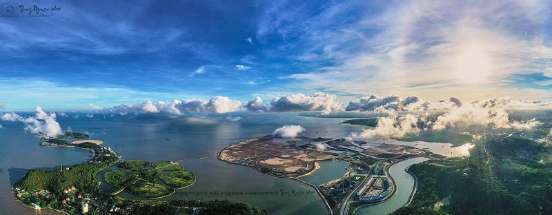 Flycam tiến độ dự án Dragon Ocean Đồ Sơn - Hải Phòng - Geleximco