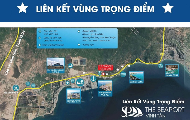 Kết nối dự án đất nền Seaport Vĩnh Tân - Bình Thuận