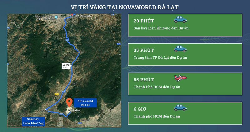 Kết nối dự án Novaworld Đà Lạt - Lâm Đồng