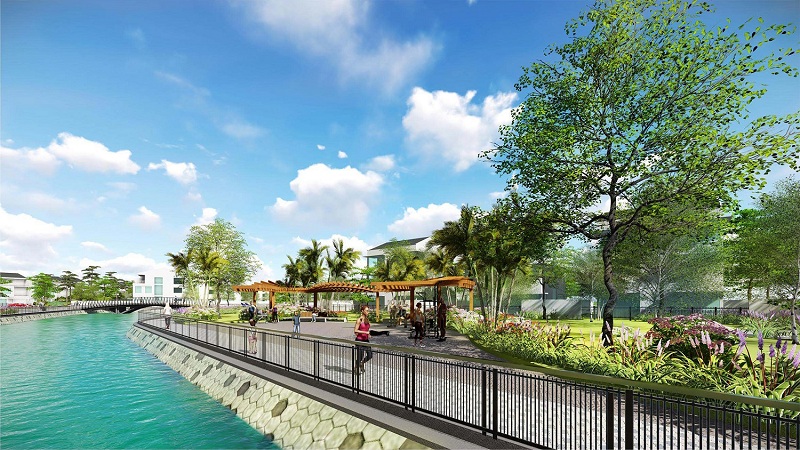 Không gian xanh dự án Hoàng Huy New City Thủy Nguyên - Hải Phòng