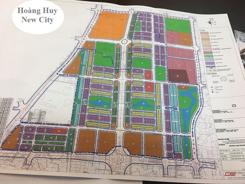 Mặt bằng phân lô dự án Hoàng Huy New City Thủy Nguyên - Hải Phòng