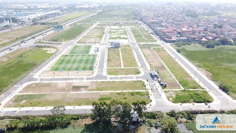 Flycam 2 đất nền dự án Long Châu Star Mẫn Xá - Yên Phong đối diện Samsung Bắc Ninh