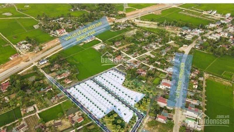 Phối cảnh khu đất đấu giá Golden Avenue Triệu Sơn - Thanh Hóa