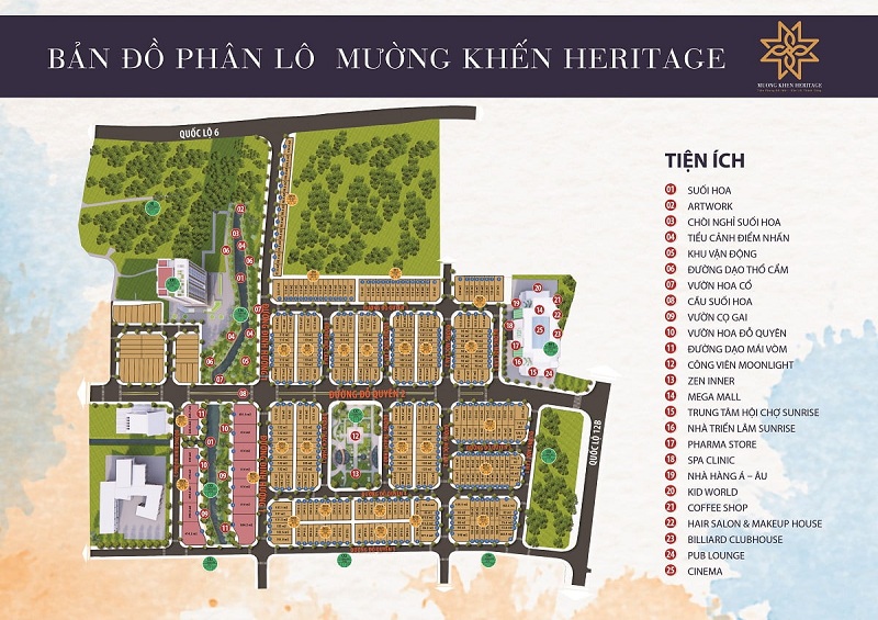 Mặt bằng phân lô khu đô thị Mường Khến - Tân Lạc - Hòa Bình