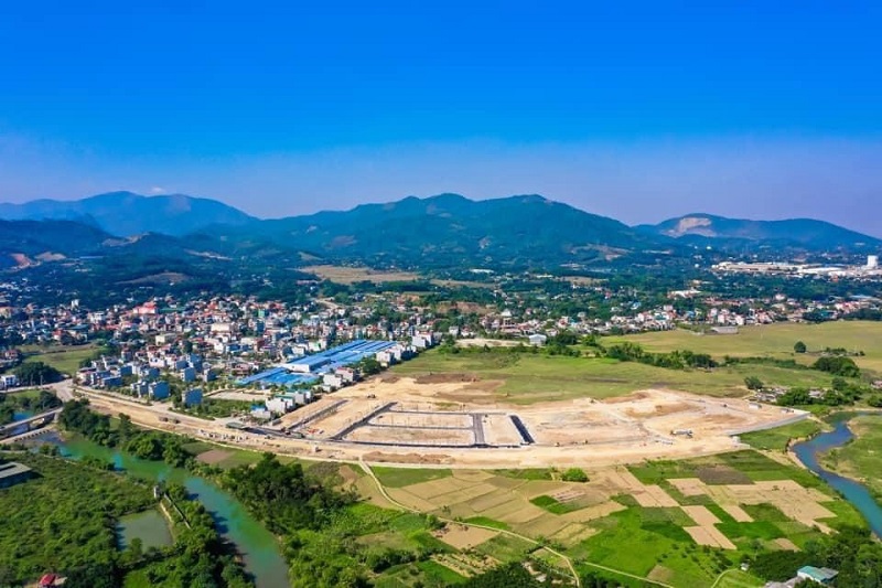 Flycam thực tế 1 tiến độ dự án Lương Sơn Riverview Hòa Bình
