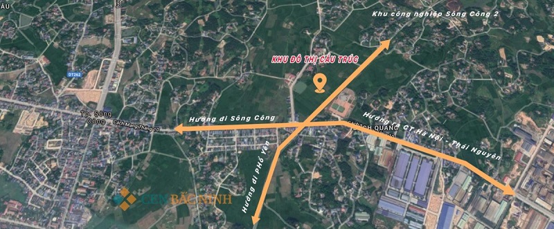 Liên kết vùng dự án khu đô thị Cầu Trúc - Sông Công - Thái Nguyên
