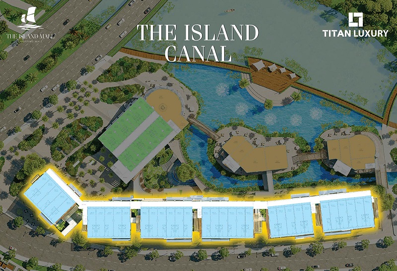 Phân khu The Island Canal dự án The Island Mall Ecopark - Trung tâm thương mại mặt nước