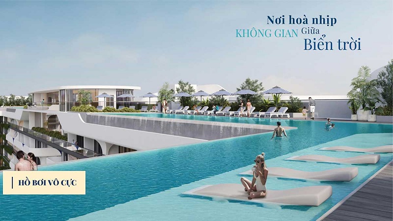 Hồ bơi vô cực dự án Cam Ranh Bay Hotel & Resort