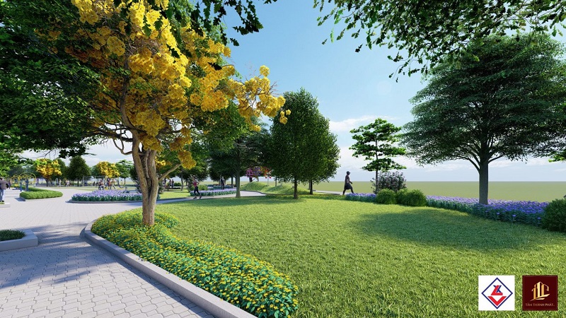 Không gian xanh dự án Đất nền Xuân Lâm Riverside Uông Bí - CĐT Tâm Thành Phát