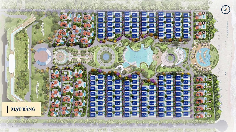 Mặt bằng phân lô biệt thự dự án Cam Ranh Bay Hotel & Resort