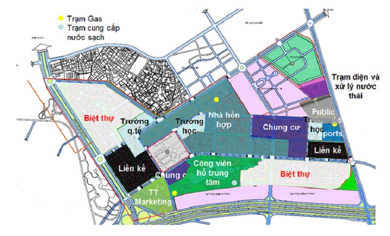 Quy hoạch khu đô thị Mailand Hà Nội City Bắc An Khánh