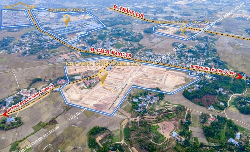 Flycam tiến độ dự án Sông Công Park City - Thái Nguyên