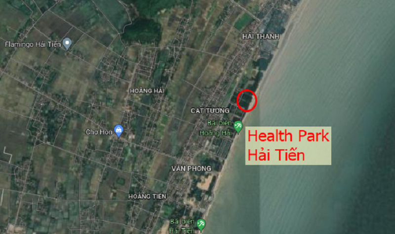 Vị trí dự án Health Park Hải Tiến Resort