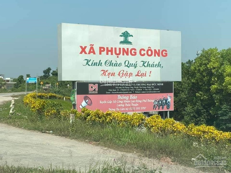 Khu đất dịch vụ xã Phụng Công - Văn Giang