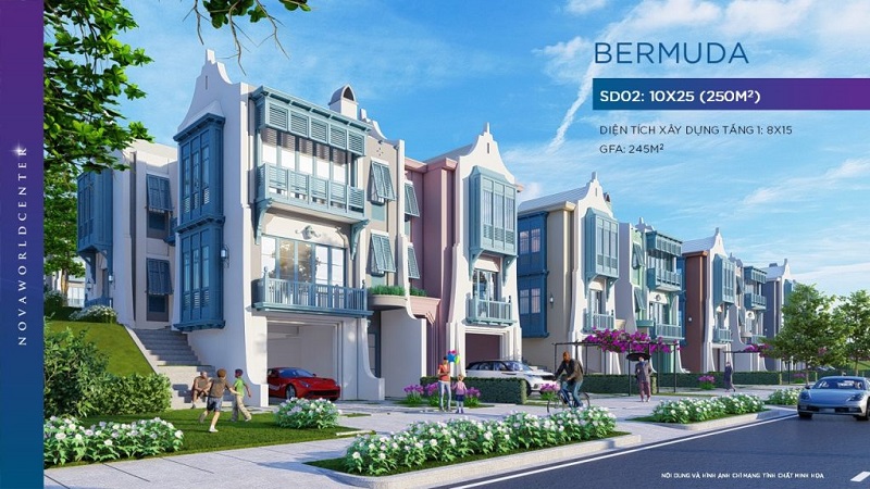Thiết kế biệt thự Bermuda SD02 phân khu The Kingdom Novaworld Phan Thiết - Bình Thuận