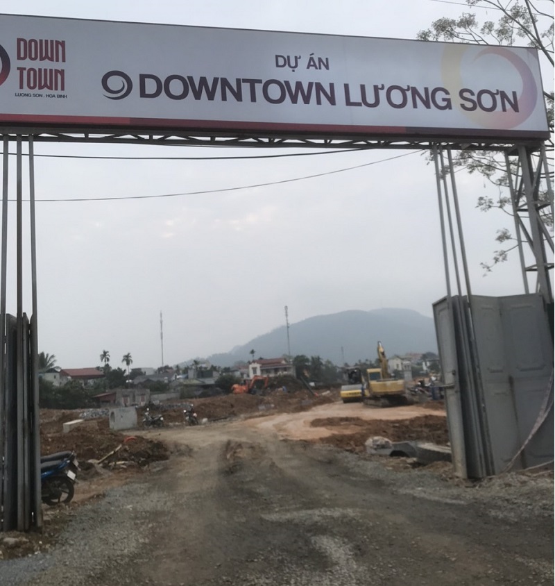 Ảnh thực tế 1 dự án Down Town Lương Sơn - Hòa Bình