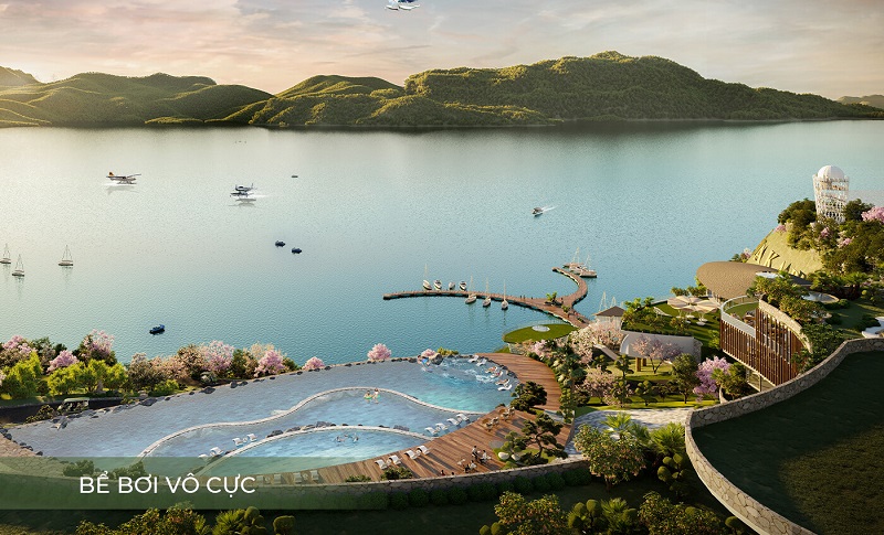 Bể bơi vô cực dự án Takara Hoà Bình Resort Hiền Lương - Đà Bắc