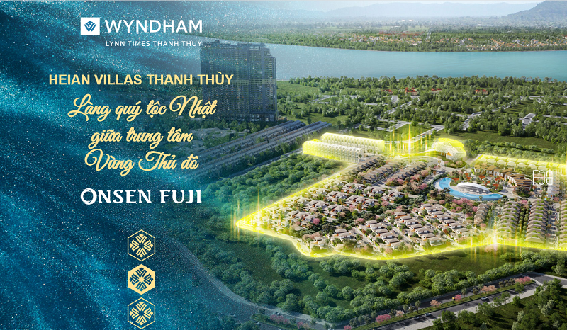 Phối cảnh biệt thự Heian Villas Wyndham Thanh Thuỷ - Phú Thọ