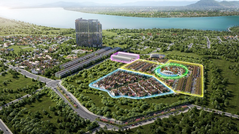 Phối cảnh tổng thể biệt thự Heian Villas Wyndham Thanh Thuỷ - Phú Thọ