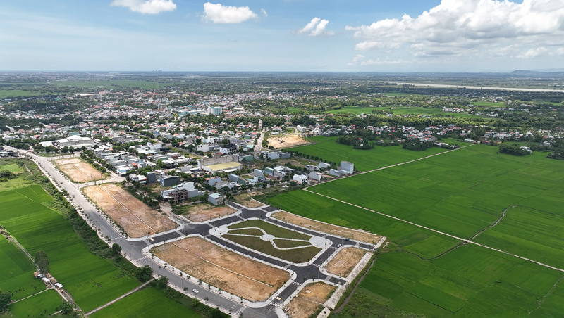Ảnh thực tế 3 dự án đất nền Vident Center Điện Bàn - Quảng Nam