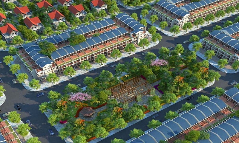 Công viên xanh dự án Khu Đô Thị Yên Sơn - Phố Nối - Mỹ Hào