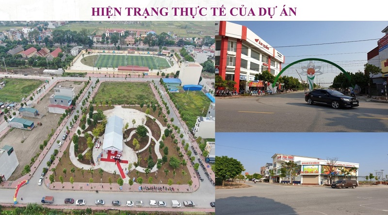 Hiện trạng thực tế 2 hạ tầng dự án Khu đô thị Hà Phương - Thanh Miện