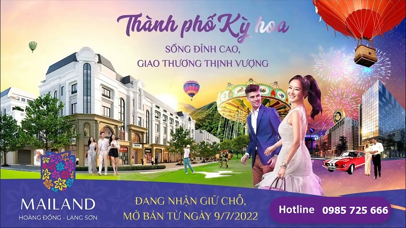 Mở bán dự án Mailand Hoàng Đồng - Lạng Sơn