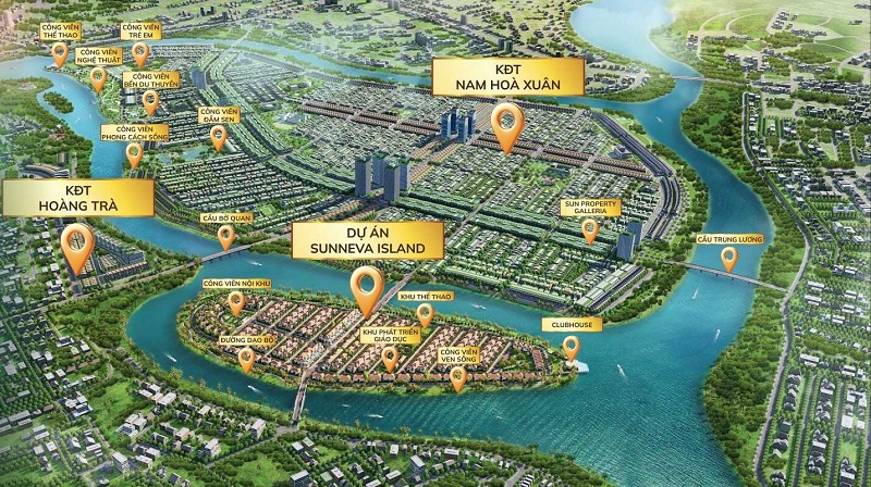 Quy hoạch dự án Sun Riverpolis Nam Hoà Xuân - Đà Nẵng