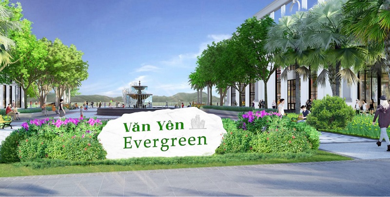 Cổng dự án Văn Yên EverGreen Yên Bái