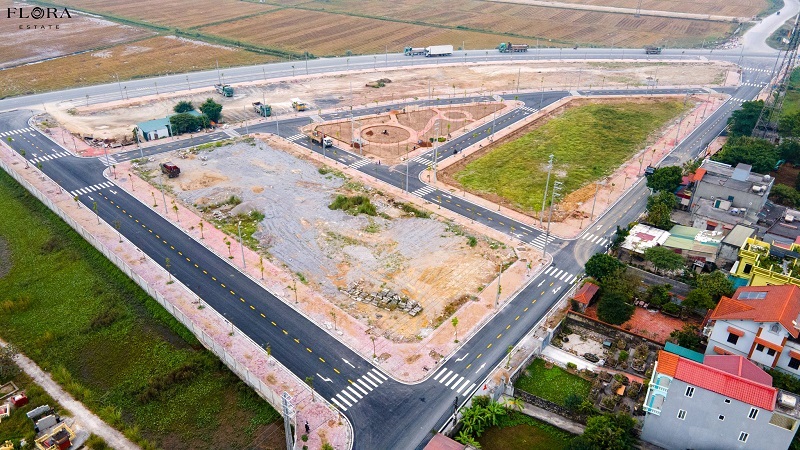 Flycam tiến độ thực tế dự án Flora Estate Hà Nam